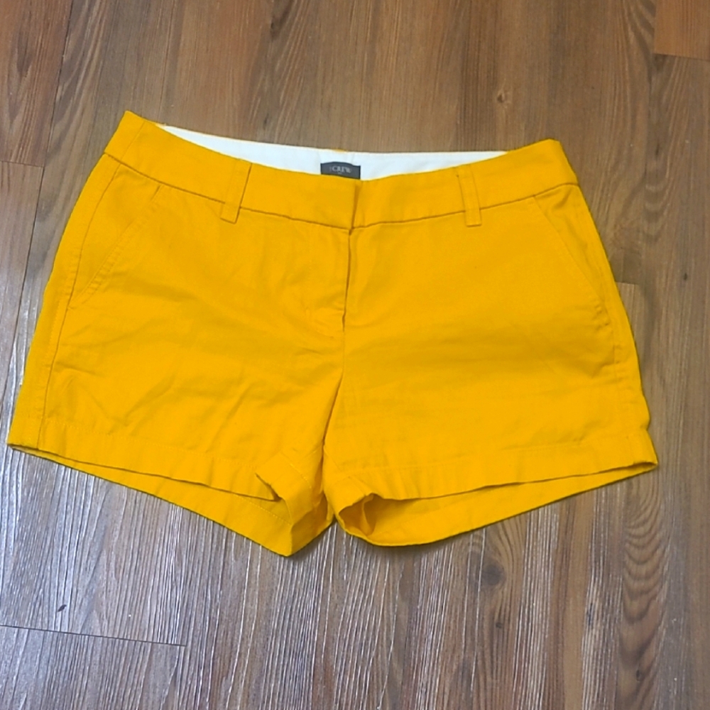J.CREW On Running Women's Vibrant Yellow Bermudas used good codition.